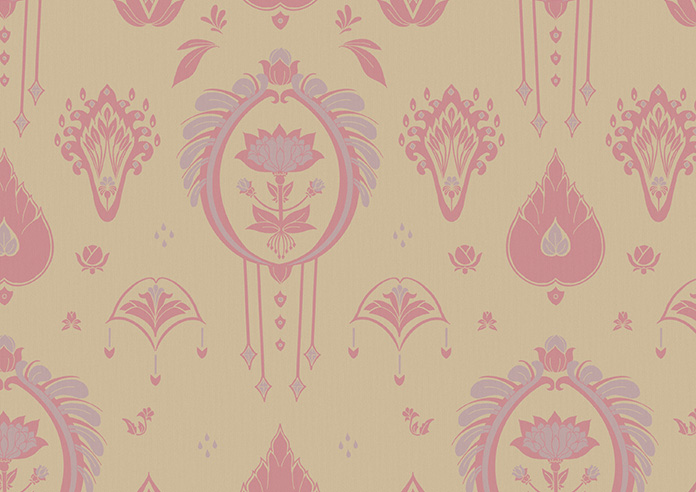 Tangier, Pastel Pink - Roller Blind - Image 6